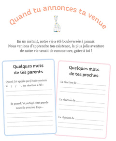 Le journal de mon bébé avec Sophie la girafe - Edition spéciale 60 ans
