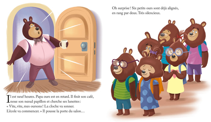 Papa Bisous fait l'école