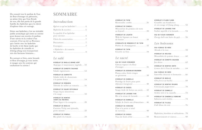 Cuisiner aux hydrolats