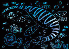 Cartes à gratter - dinosaures