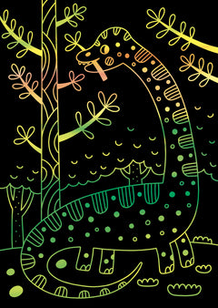 Cartes à gratter - dinosaures