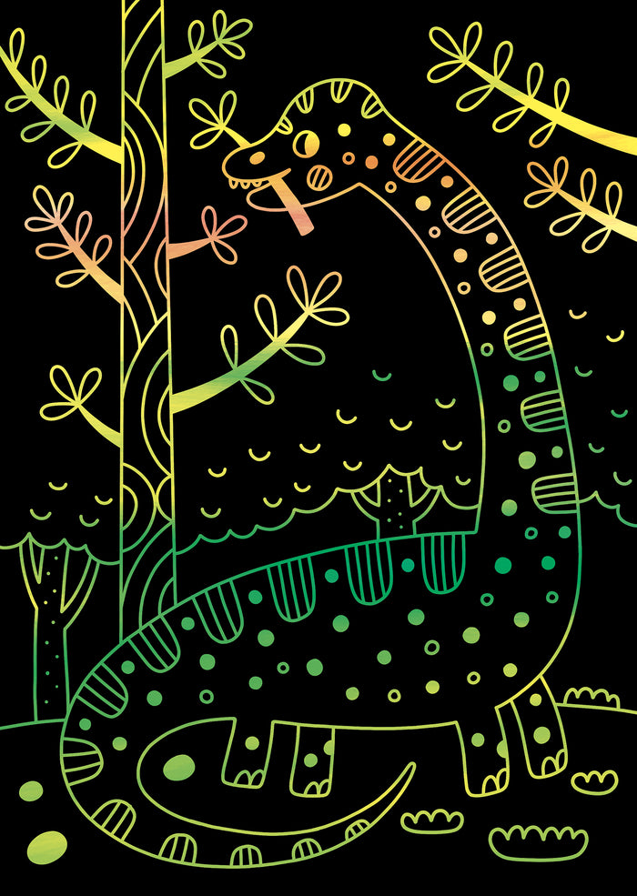 Cartes à gratter - dinosaures