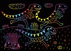 Cartes à gratter - dinosaures