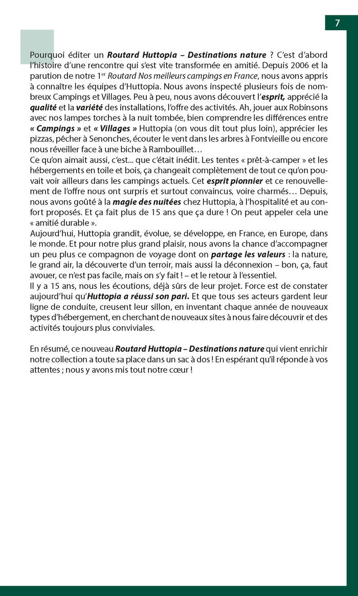 Guide du Routard Campings Huttopia