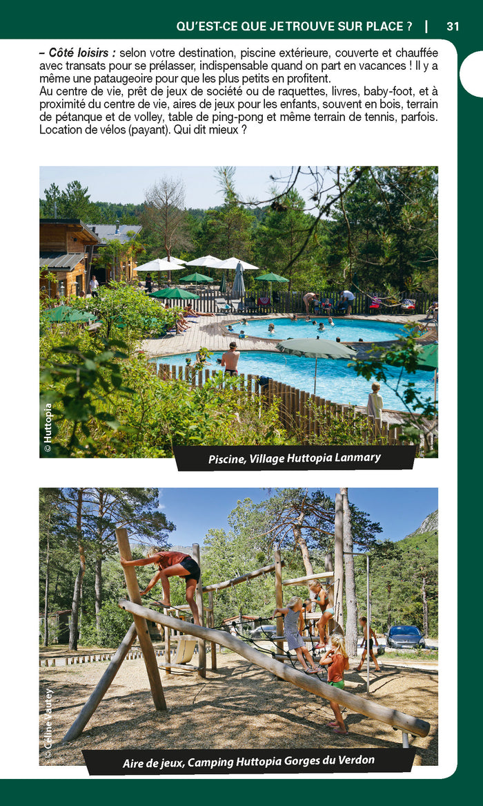 Guide du Routard Campings Huttopia