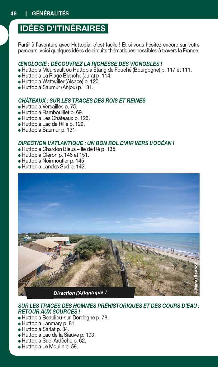 Guide du Routard Campings Huttopia