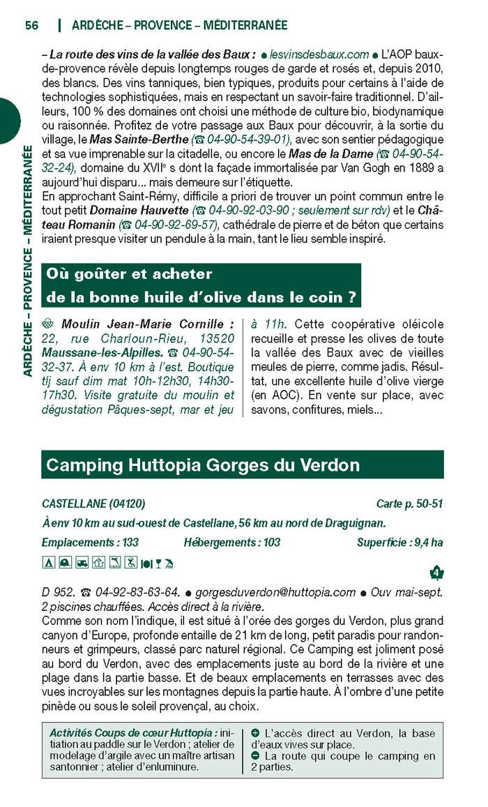Guide du Routard Campings Huttopia