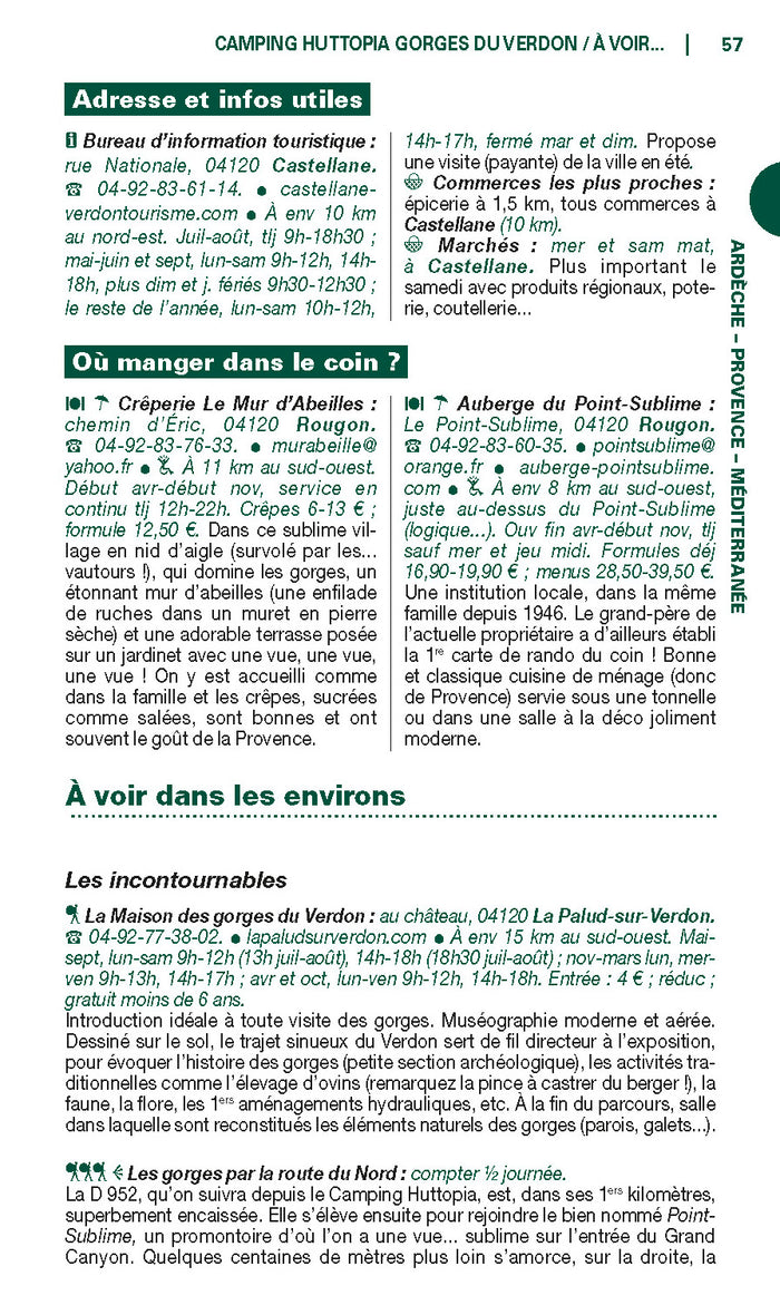 Guide du Routard Campings Huttopia