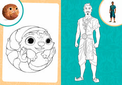 Raya et le Dernier Dragon - Mes Coloriages avec Stickers