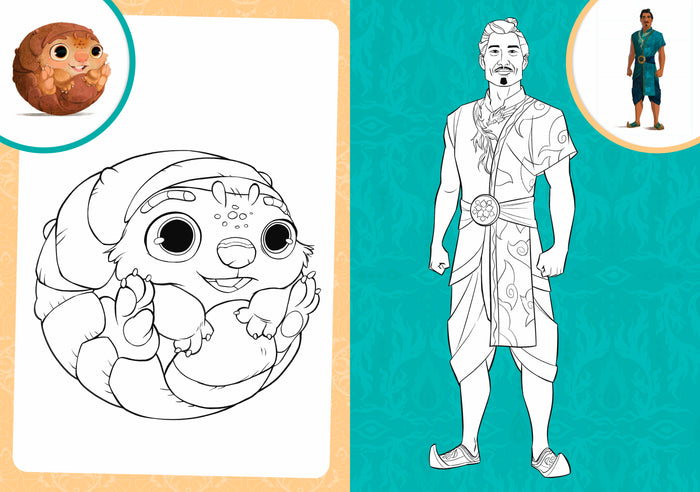 Raya et le Dernier Dragon - Mes Coloriages avec Stickers