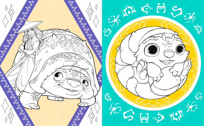 RAYA ET LE DERNIER DRAGON - Mes Coloriages de Rêve - Disney