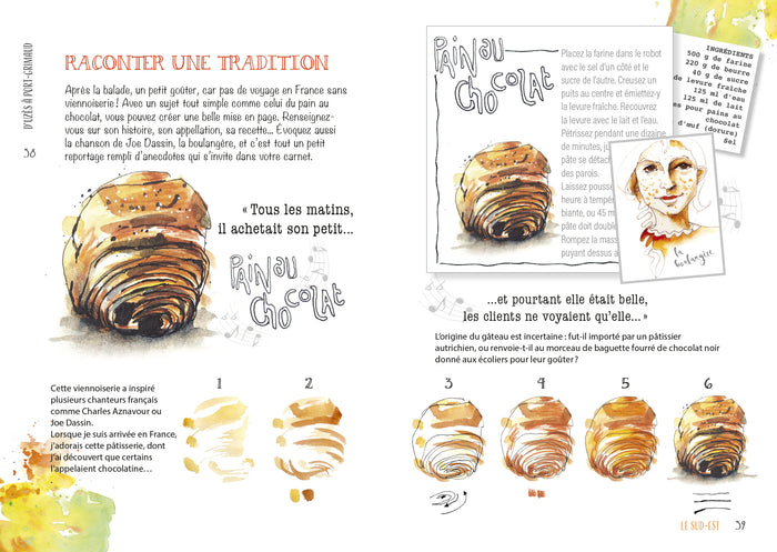 Dessiner la France: Réaliser son carnet de voyage