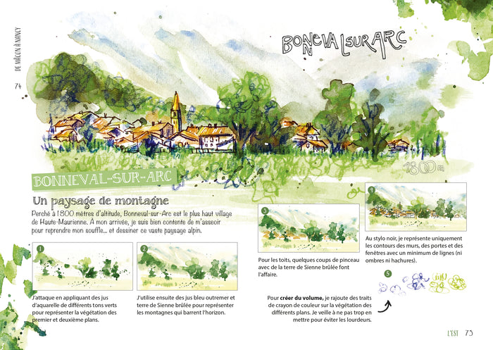 Dessiner la France: Réaliser son carnet de voyage