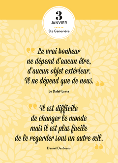 Calendrier Esprit zen en 365 jours - L'Année à Bloc