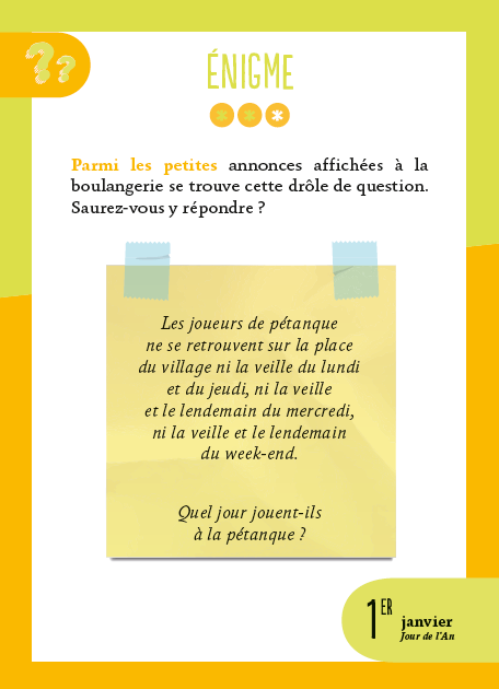 Calendrier les meilleures énigmes en 365 jours - L'Année à bloc