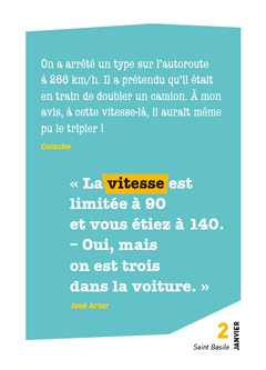 Calendrier Mots d'humour en 365 jours - L'Année à Bloc