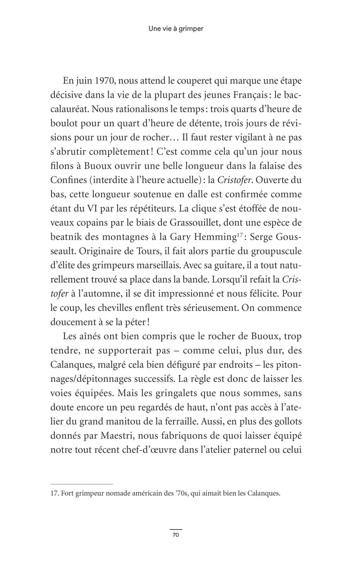 Une vie à grimper: Du chanvre aux JO