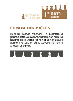 Calendrier Passion Échecs en 365 jours - Année à Bloc