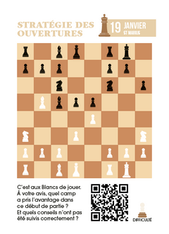 Calendrier Passion Échecs en 365 jours - Année à Bloc