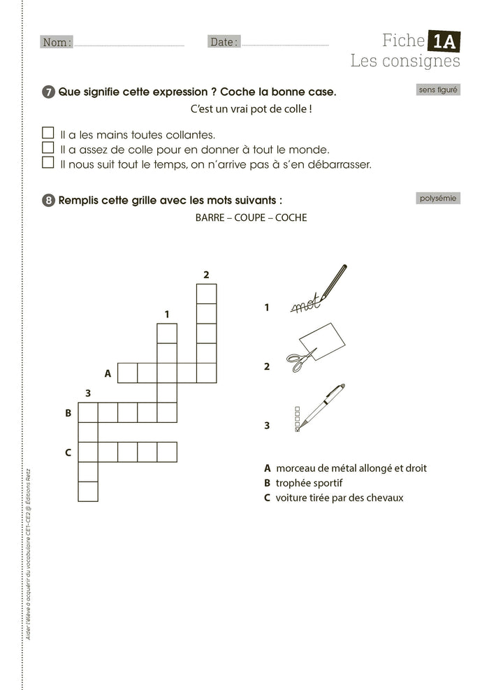 Aider l'élève à acquérir du vocabulaire CE1-CE2
