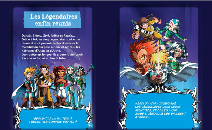 Les Légendaires le grand livre d'énigmes