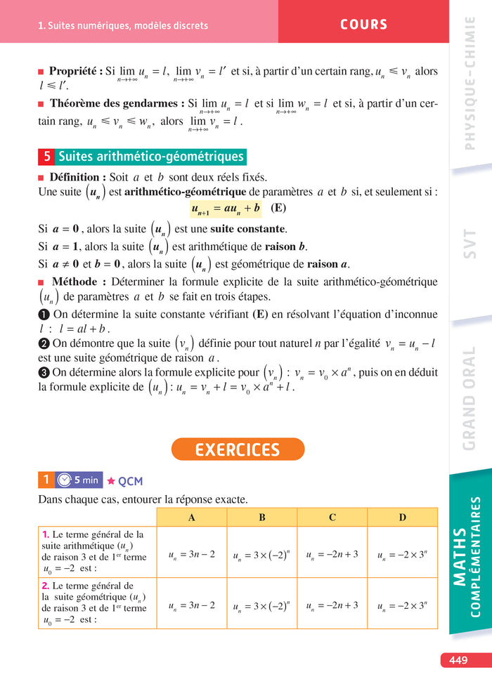 Objectif BAC Ma compil' de spécialités Physique-Chimie et SVT + Grand Oral + option Maths complément