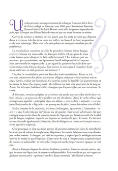 Petites chroniques du français