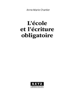 L'école et l'écriture obligatoire