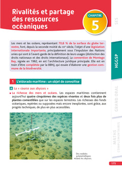 Objectif BAC Ma compil' de spécialités SES et HGGSP + Grand Oral +option Maths complémentaires