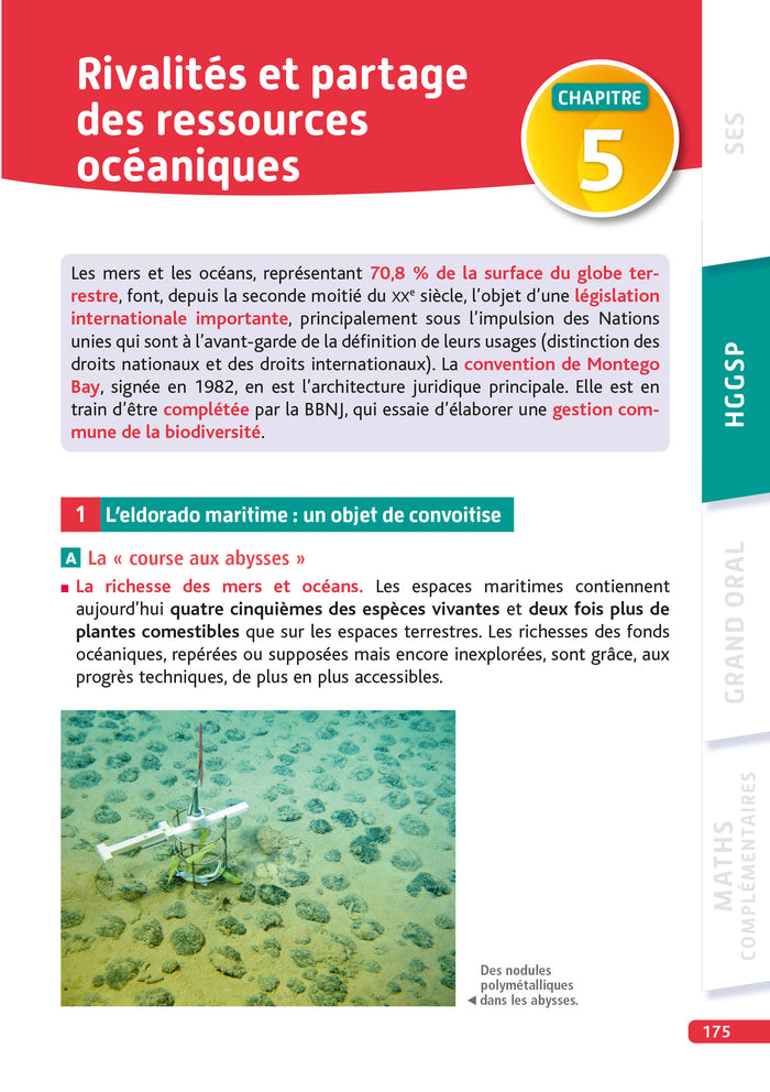 Objectif BAC Ma compil' de spécialités SES et HGGSP + Grand Oral +option Maths complémentaires