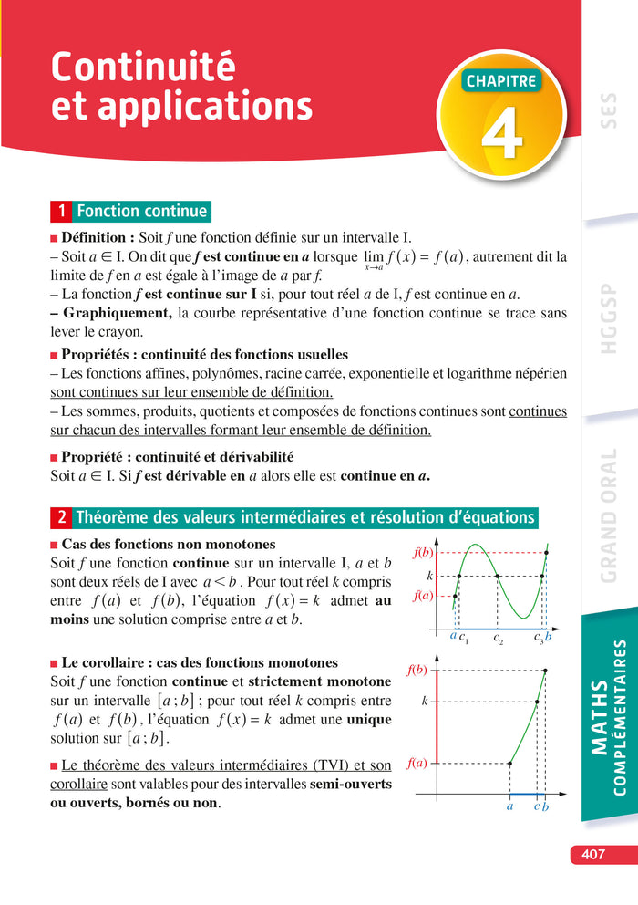 Objectif BAC Ma compil' de spécialités SES et HGGSP + Grand Oral +option Maths complémentaires