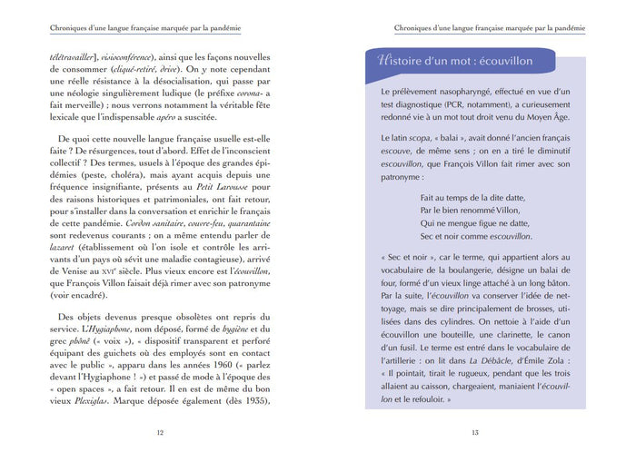 Chroniques d'une langue française en résilience