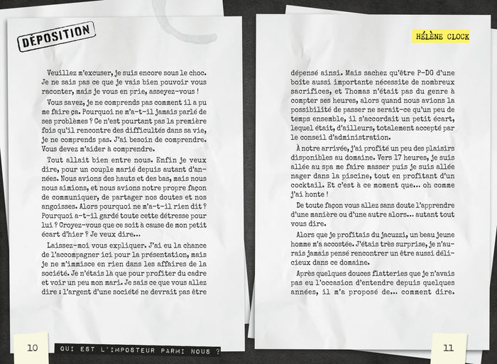 Qui est l'imposteur parmi nous ?