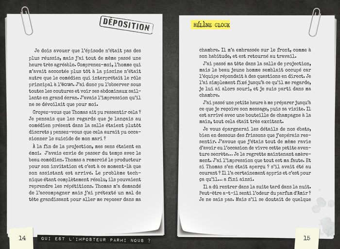 Qui est l'imposteur parmi nous ?