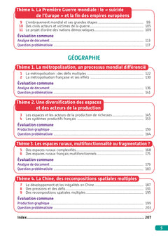 Objectif Bac Histoire-géographie Tronc commun 1re