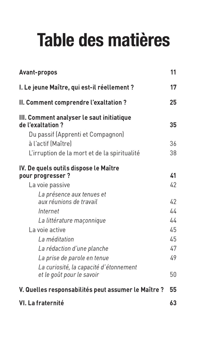 Maîtrise maçonnique : l'exaltation