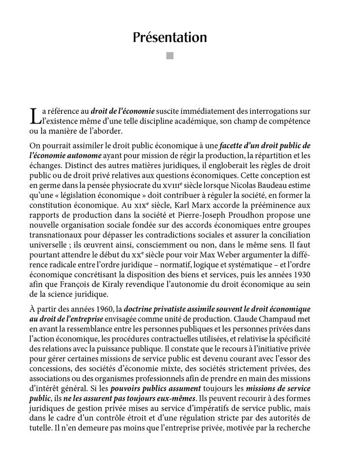 Fondamentaux - Droit public de l'économie