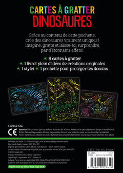 Cartes à gratter - dinosaures