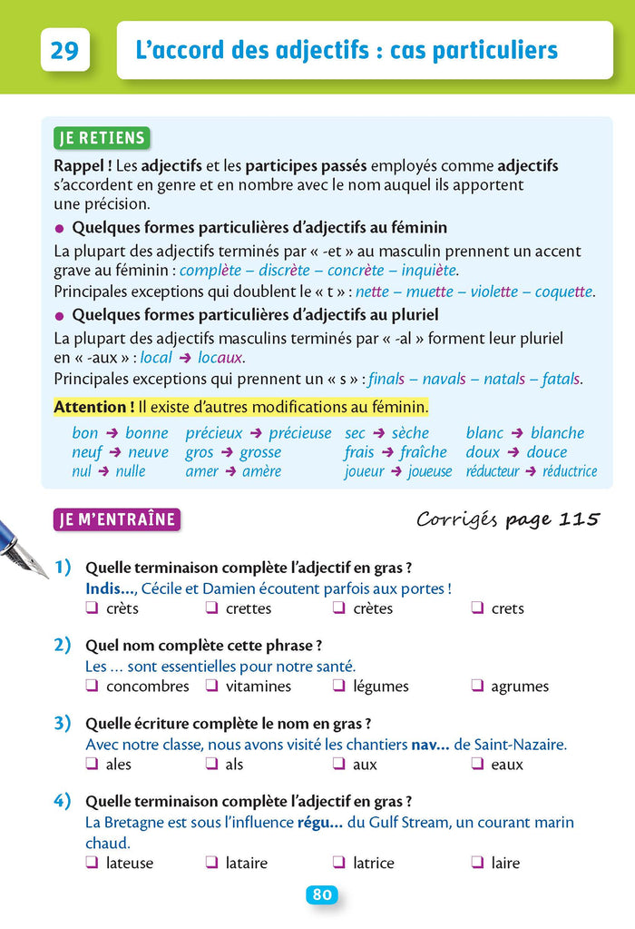 1000 exercices d'orthographe, spécial collège