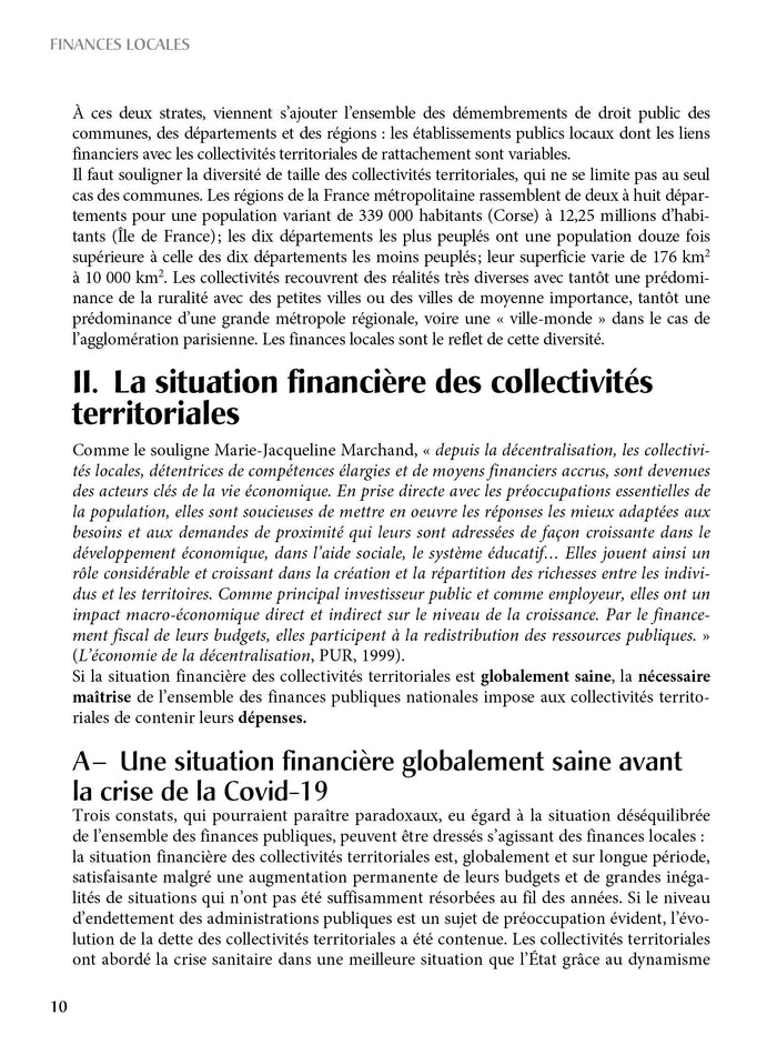 Fondamentaux - Finances locales