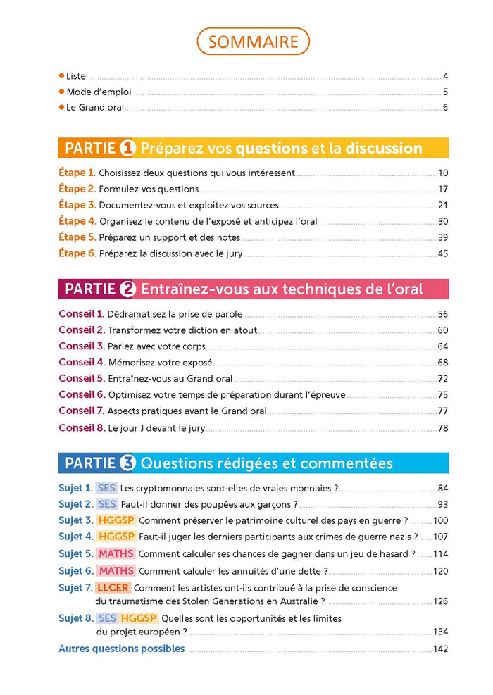 ABC Réussite - Mission Grand oral - Sc.Humaines et Sociales - Spécialités Term