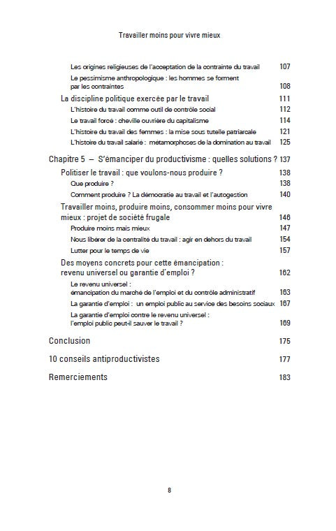 Travailler moins pour vivre mieux - Guide pour une philosophie antiproductiviste