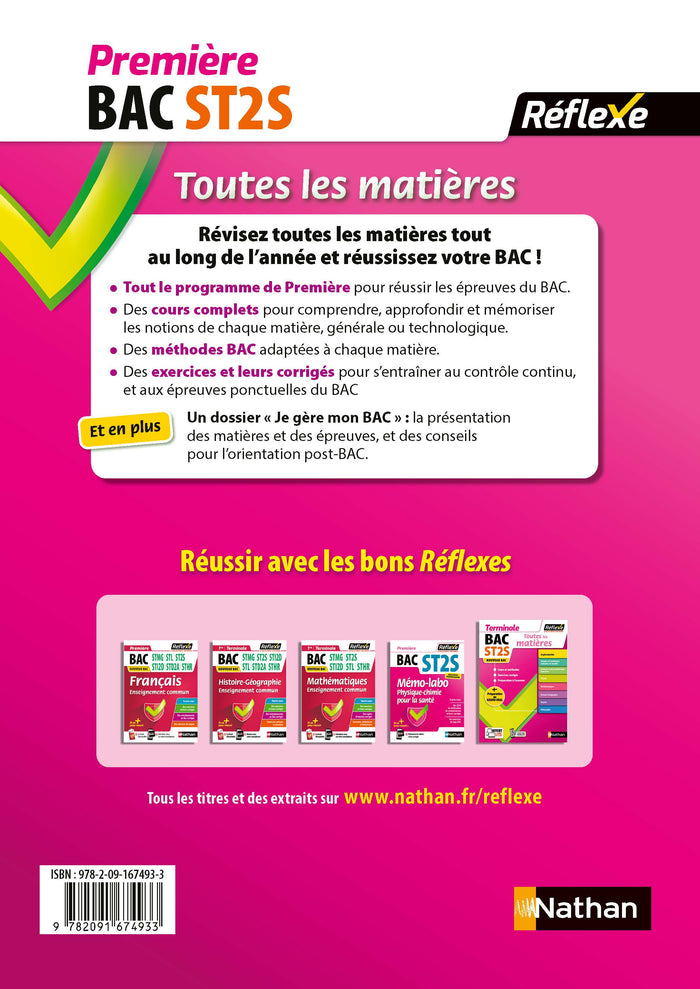 Toutes les matières - Première ST2S