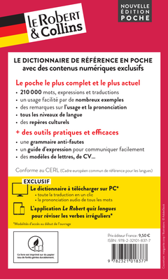 Dictionnaire Le Robert & Collins poche allemand