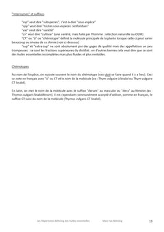 Les Répertoires Böhning des Huiles Essentielles