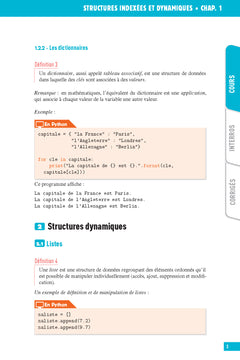 Interros des lycées numérique sciences informatiques - Terminale