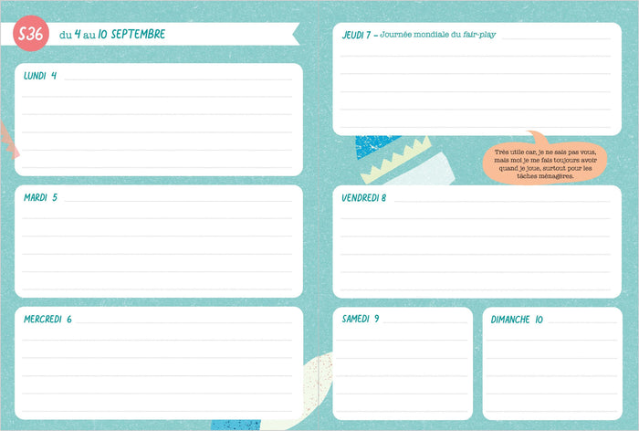 Agenda d'une maman organisée... ou pas !