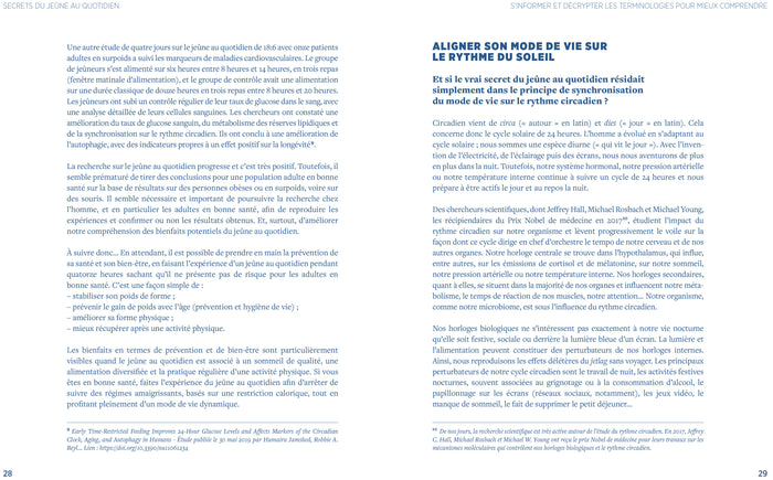 Secrets du jeûne au quotidien