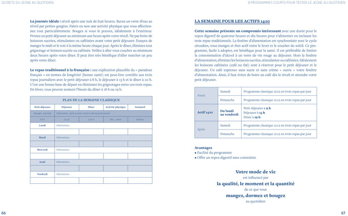 Secrets du jeûne au quotidien