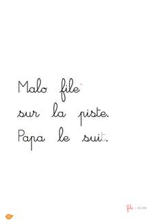 La balade à vélo, niveau 1 - J'apprends à lire Montessori